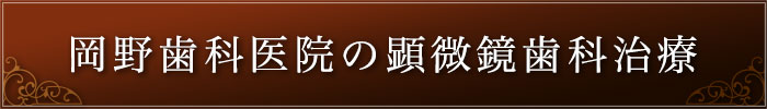 岡野歯科医院の顕微鏡歯科治療 岡野歯科医院の顕微鏡歯科治療